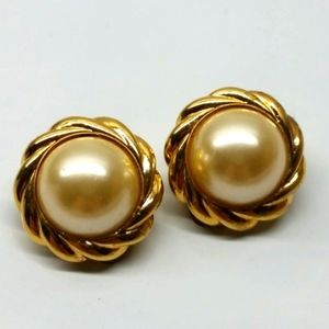 KJL vintage clip earrings